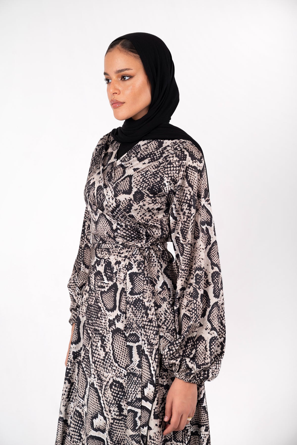 The Neutral Cobra Dress