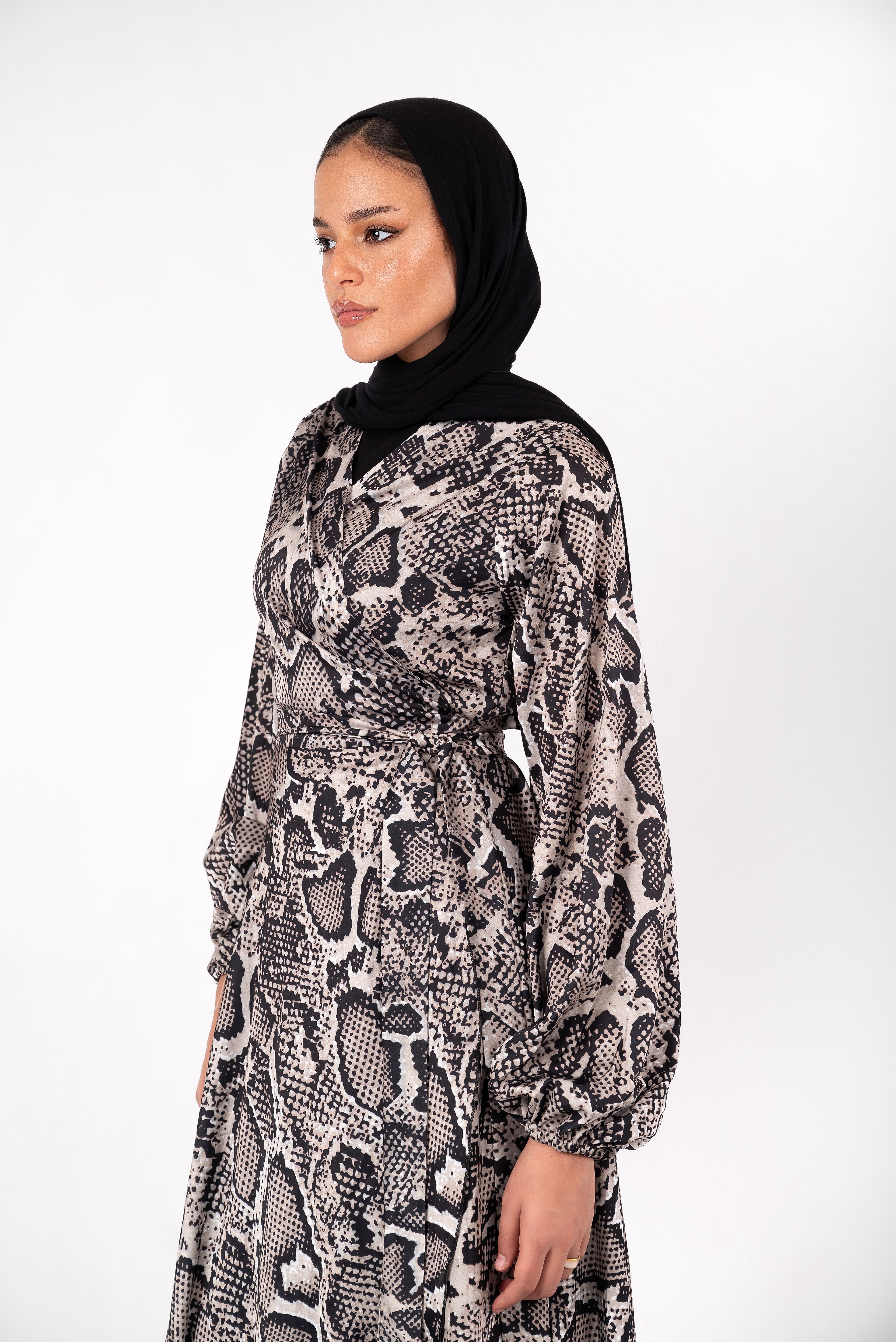 The Neutral Cobra Dress
