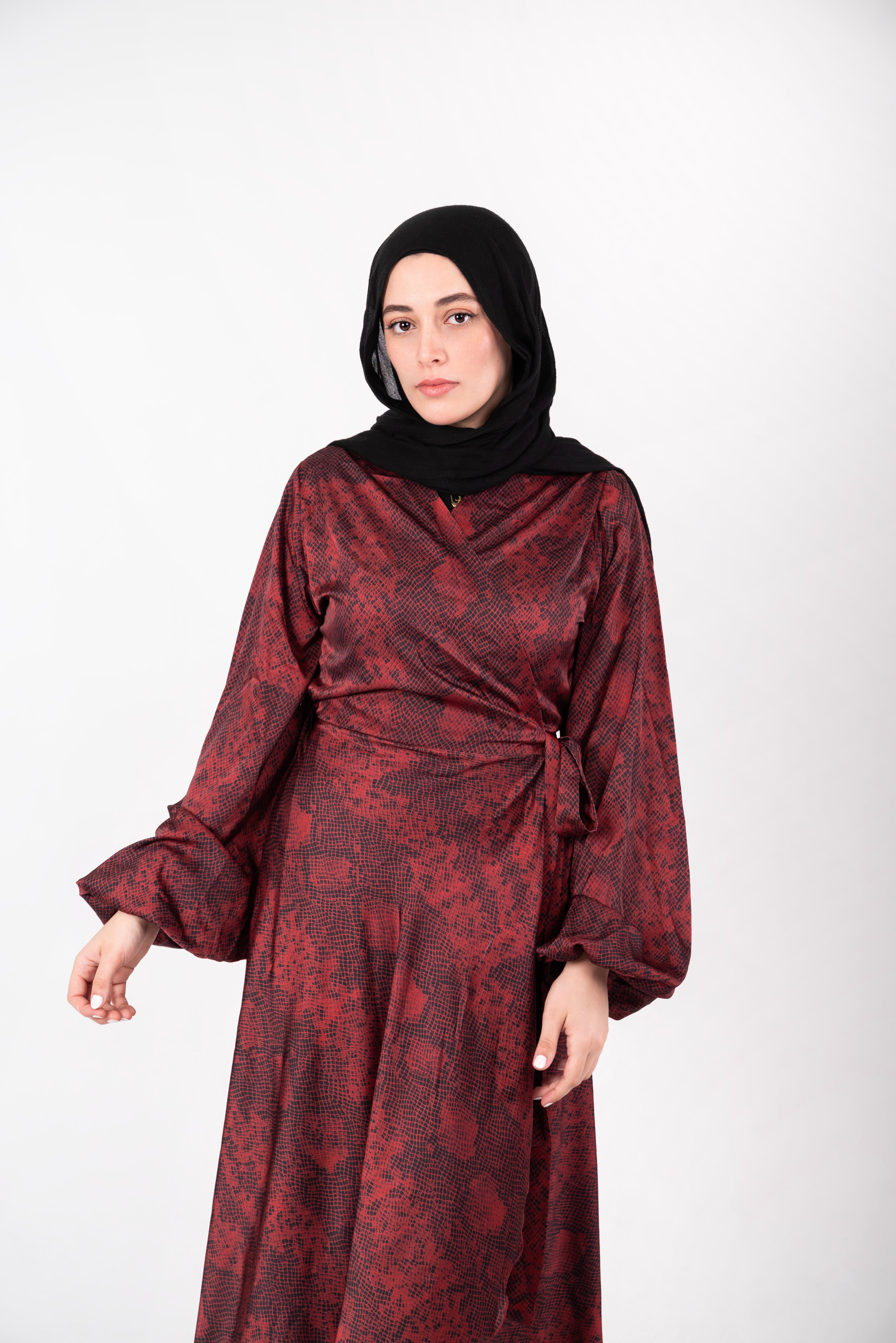The Wine Cobra Dress