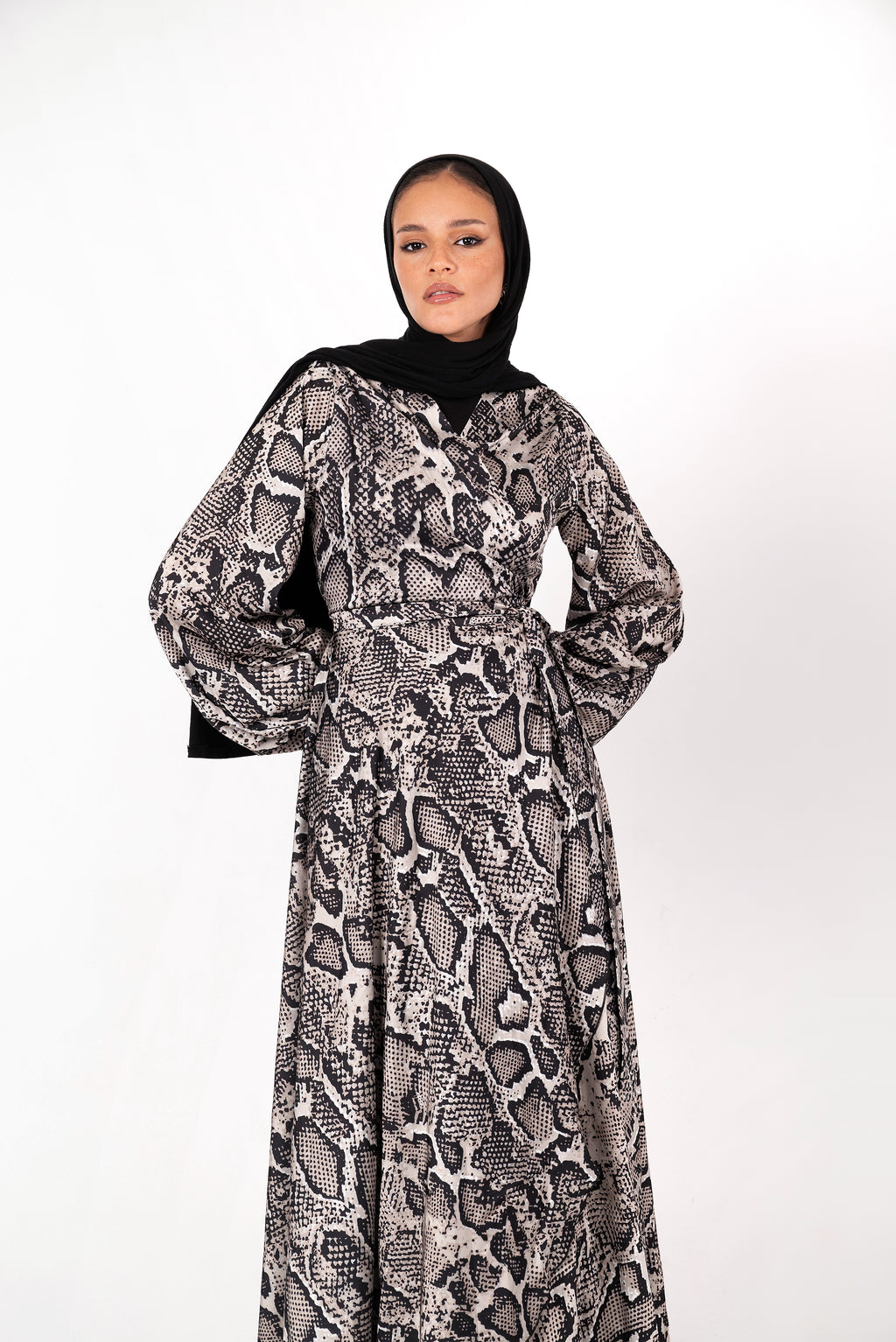 The Neutral Cobra Dress