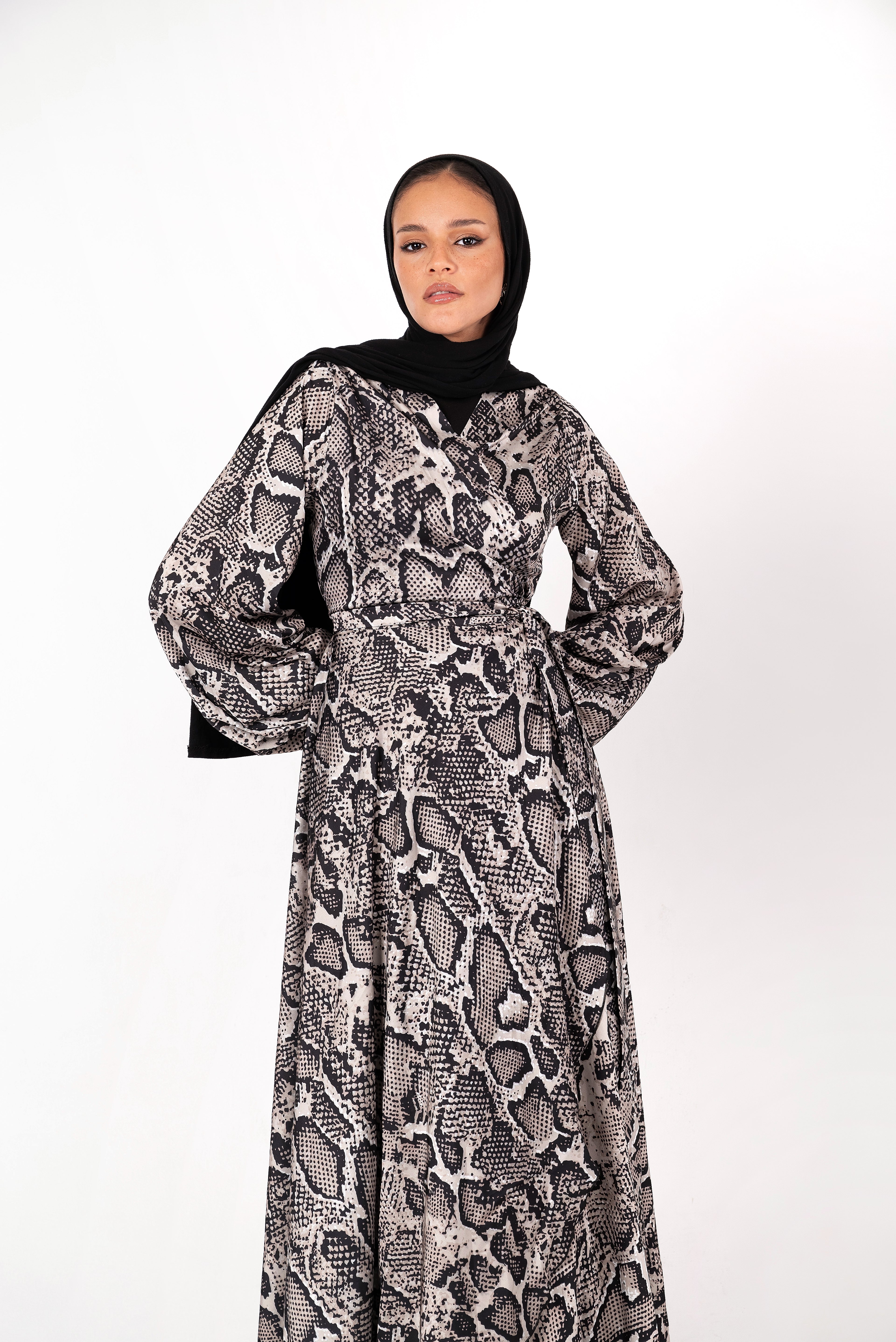 The Neutral Cobra Dress